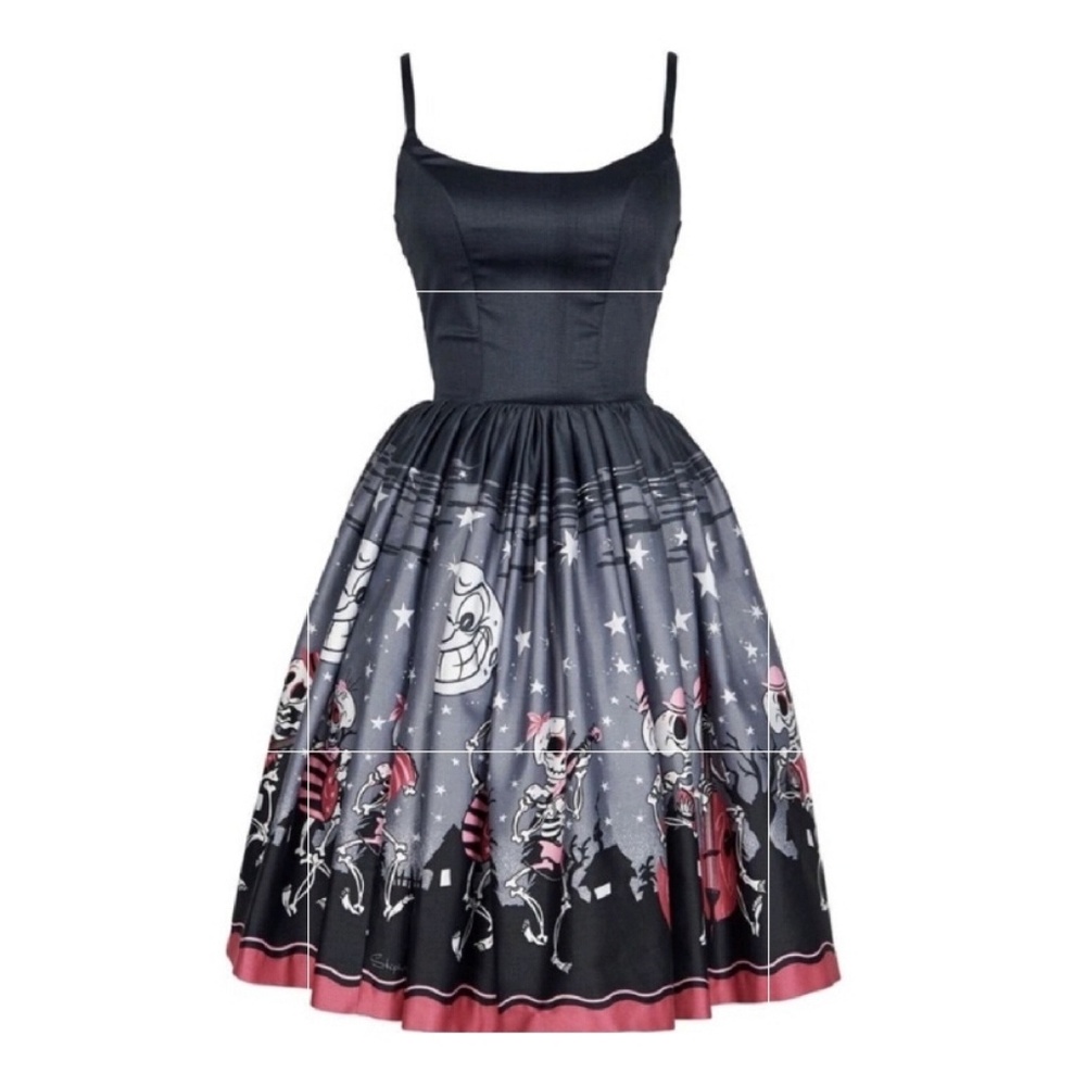 Black and Pink Spaghetti Strap Dress